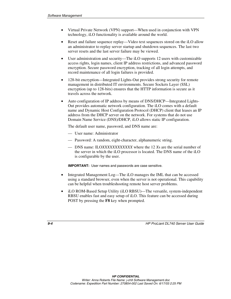 HP ProLiant DL740 Server User Manual | Page 209 / 277