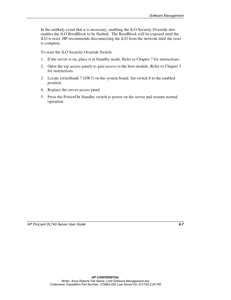 HP ProLiant DL740 Server User Manual | Page 212 / 277