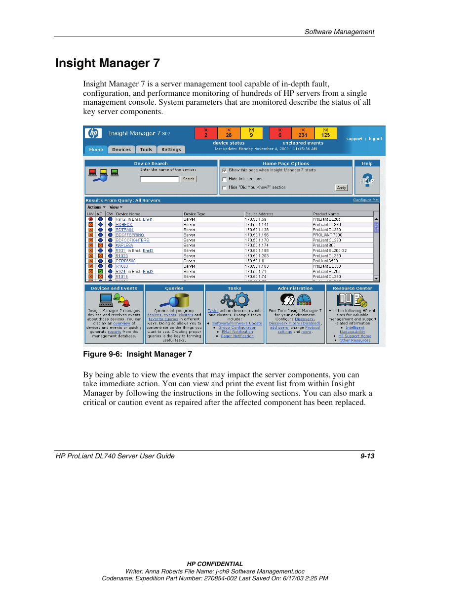 Insight manager 7, Insight manager 7 -13 | HP ProLiant DL740 Server User Manual | Page 218 / 277