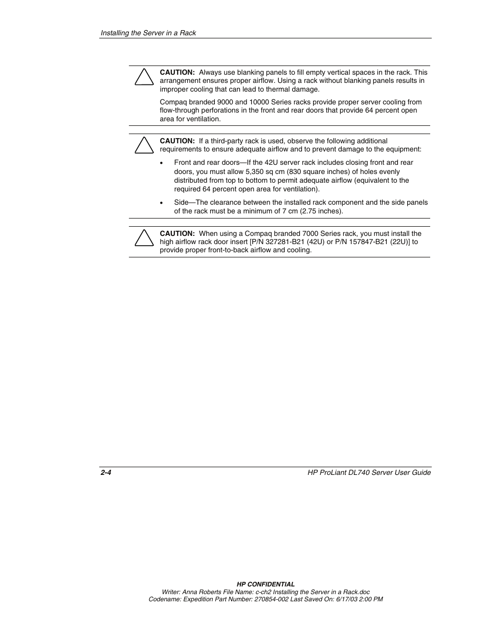 HP ProLiant DL740 Server User Manual | Page 47 / 277