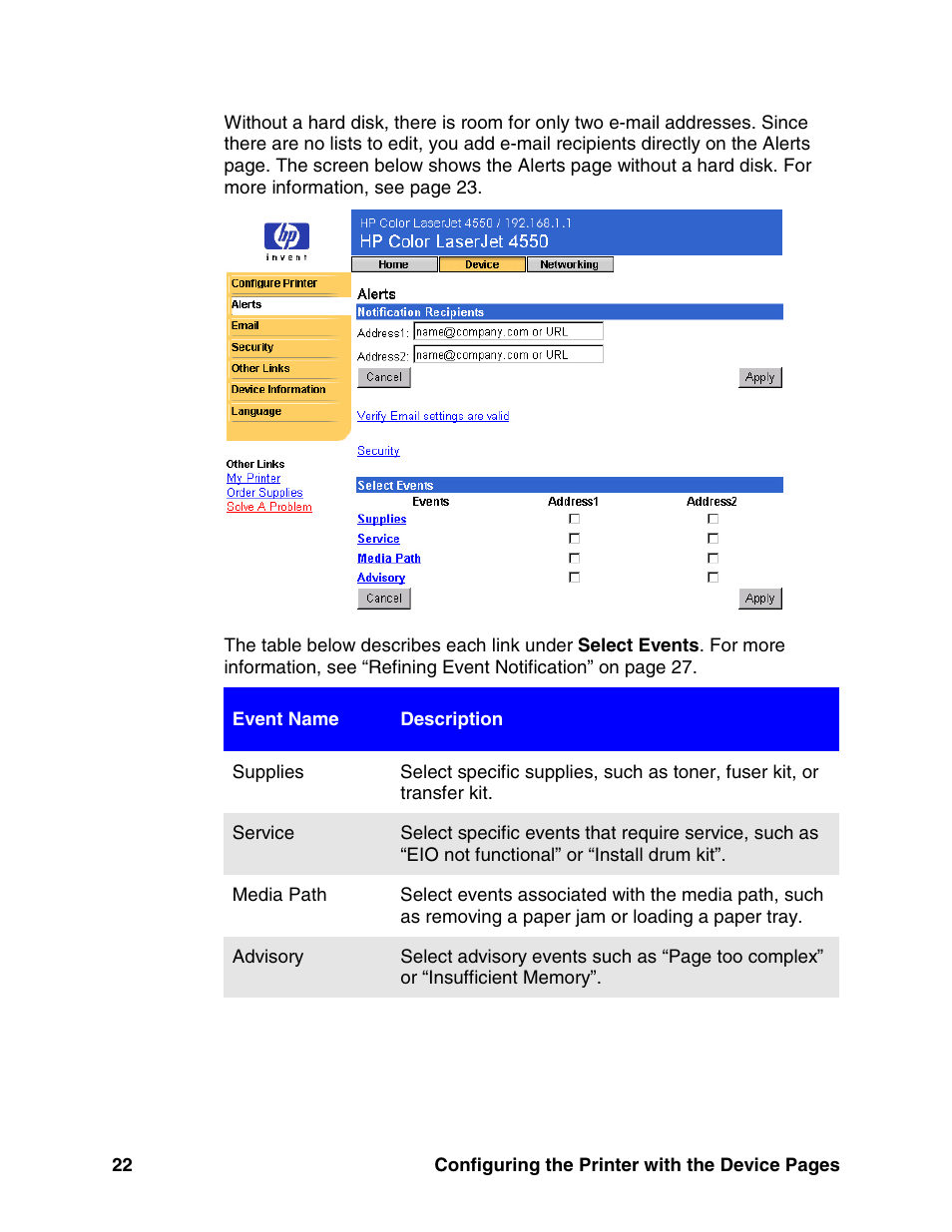 HP LaserJet 8150 Printer series User Manual | Page 26 / 63