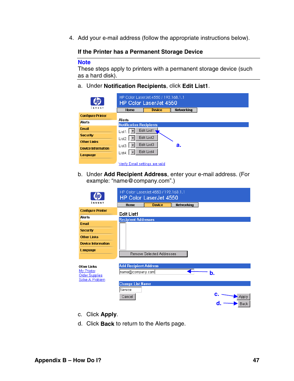 HP LaserJet 8150 Printer series User Manual | Page 51 / 63