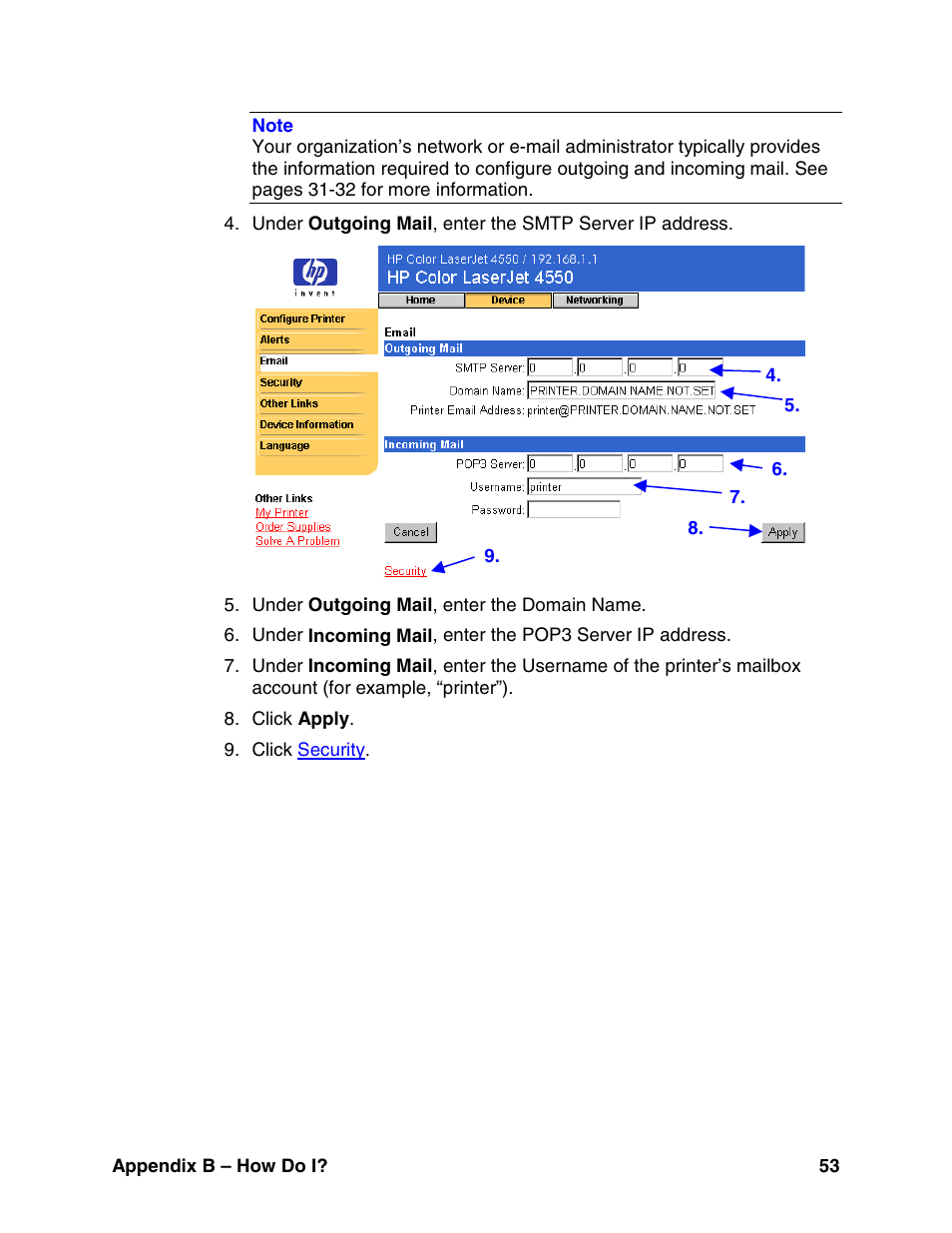 HP LaserJet 8150 Printer series User Manual | Page 57 / 63