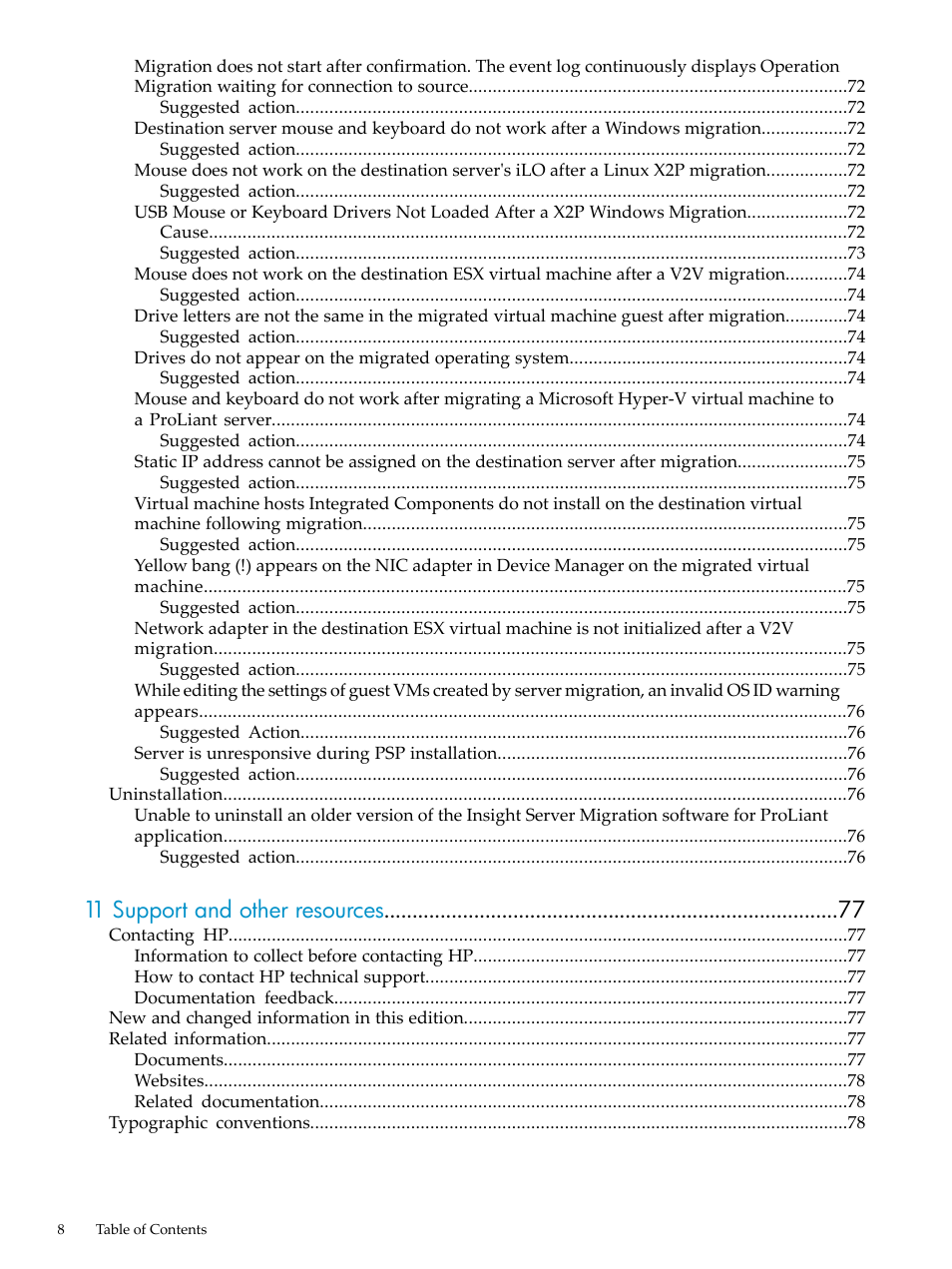 11 support and other resources | HP Insight Control User Manual | Page 8 / 94
