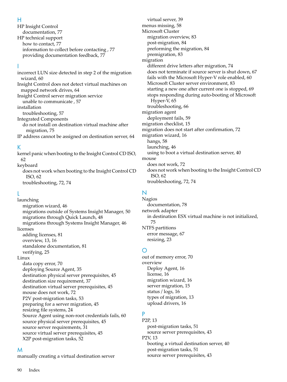 HP Insight Control User Manual | Page 90 / 94