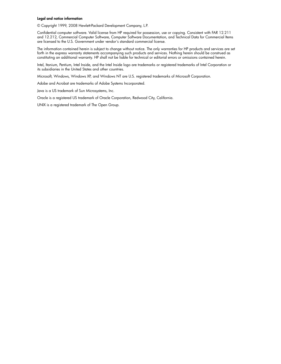 HP ProLiant DL160 G5 Storage-Server User Manual | Page 2 / 174