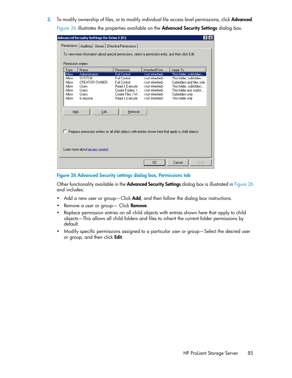 HP ProLiant DL160 G5 Storage-Server User Manual | Page 85 / 174