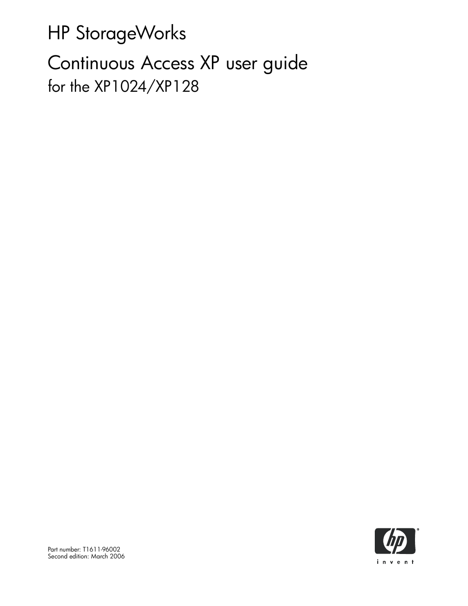 HP XP Continuous Access Software User Manual | 108 pages