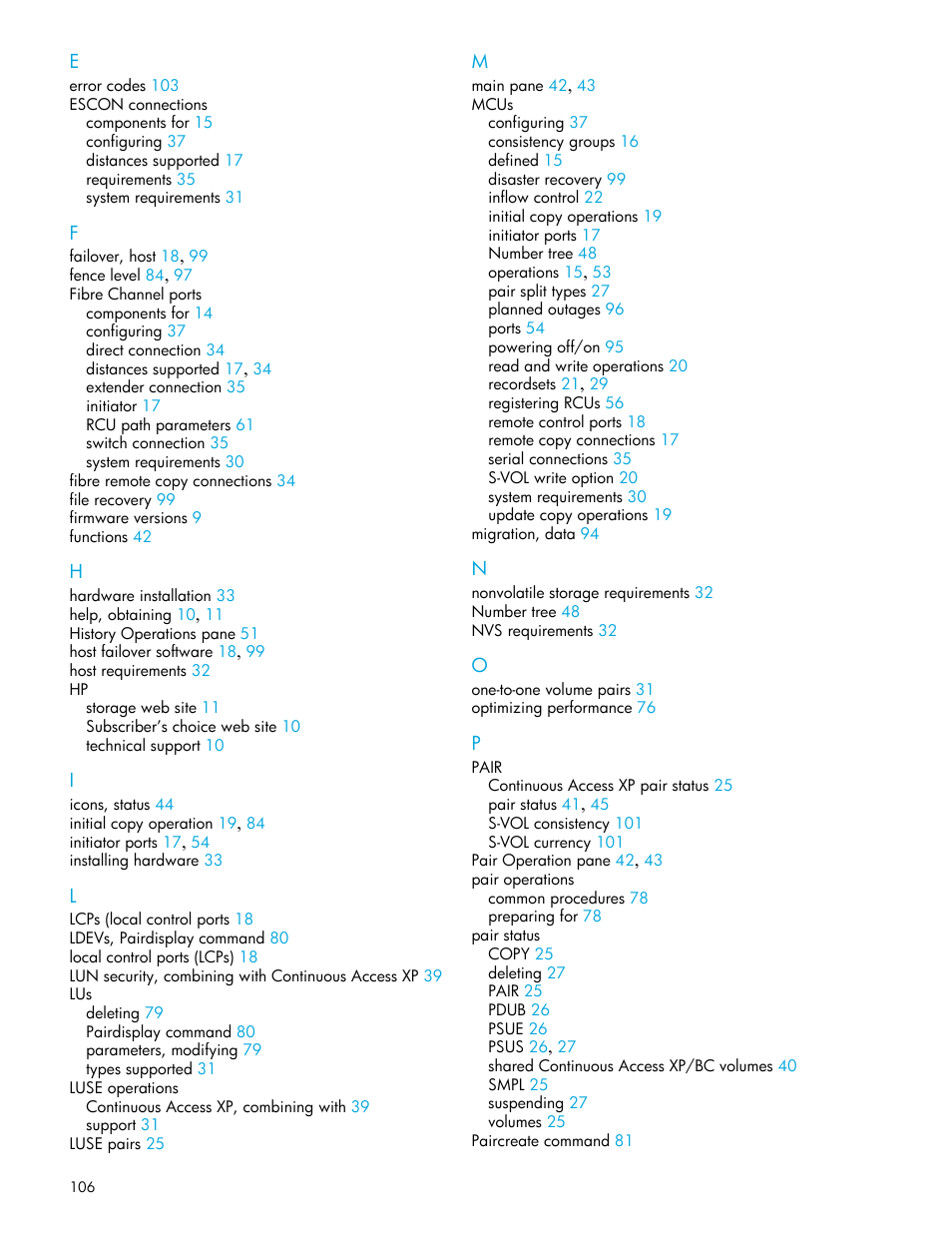 HP XP Continuous Access Software User Manual | Page 106 / 108
