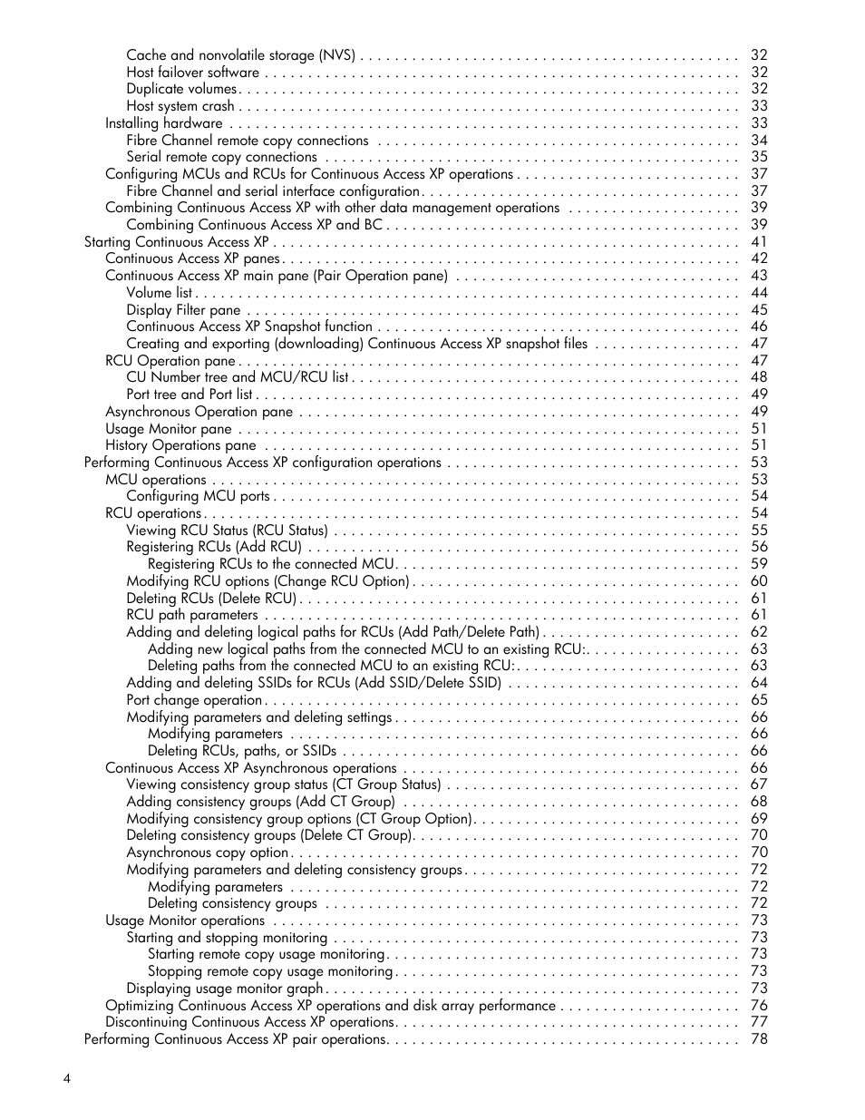 HP XP Continuous Access Software User Manual | Page 4 / 108
