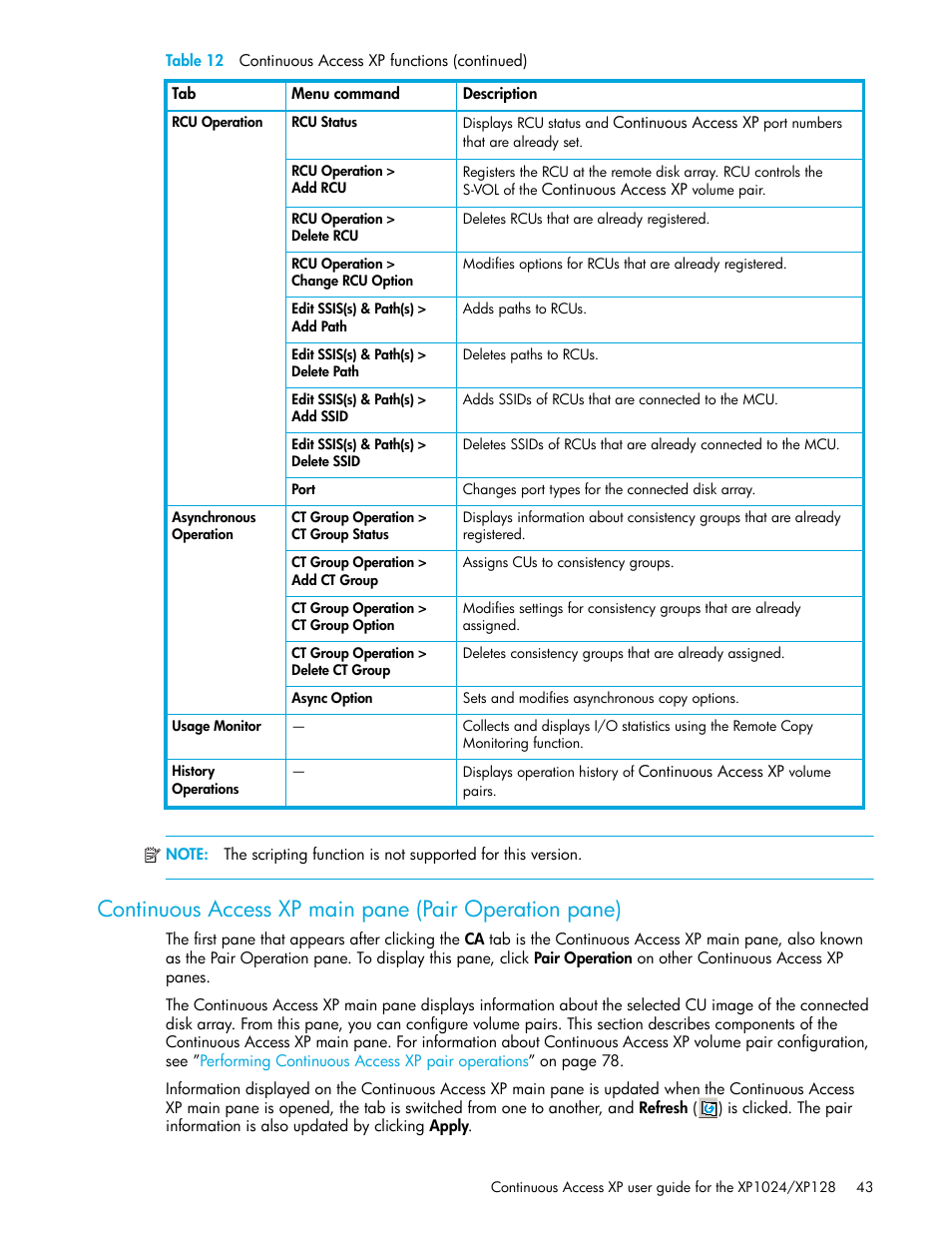 HP XP Continuous Access Software User Manual | Page 43 / 108