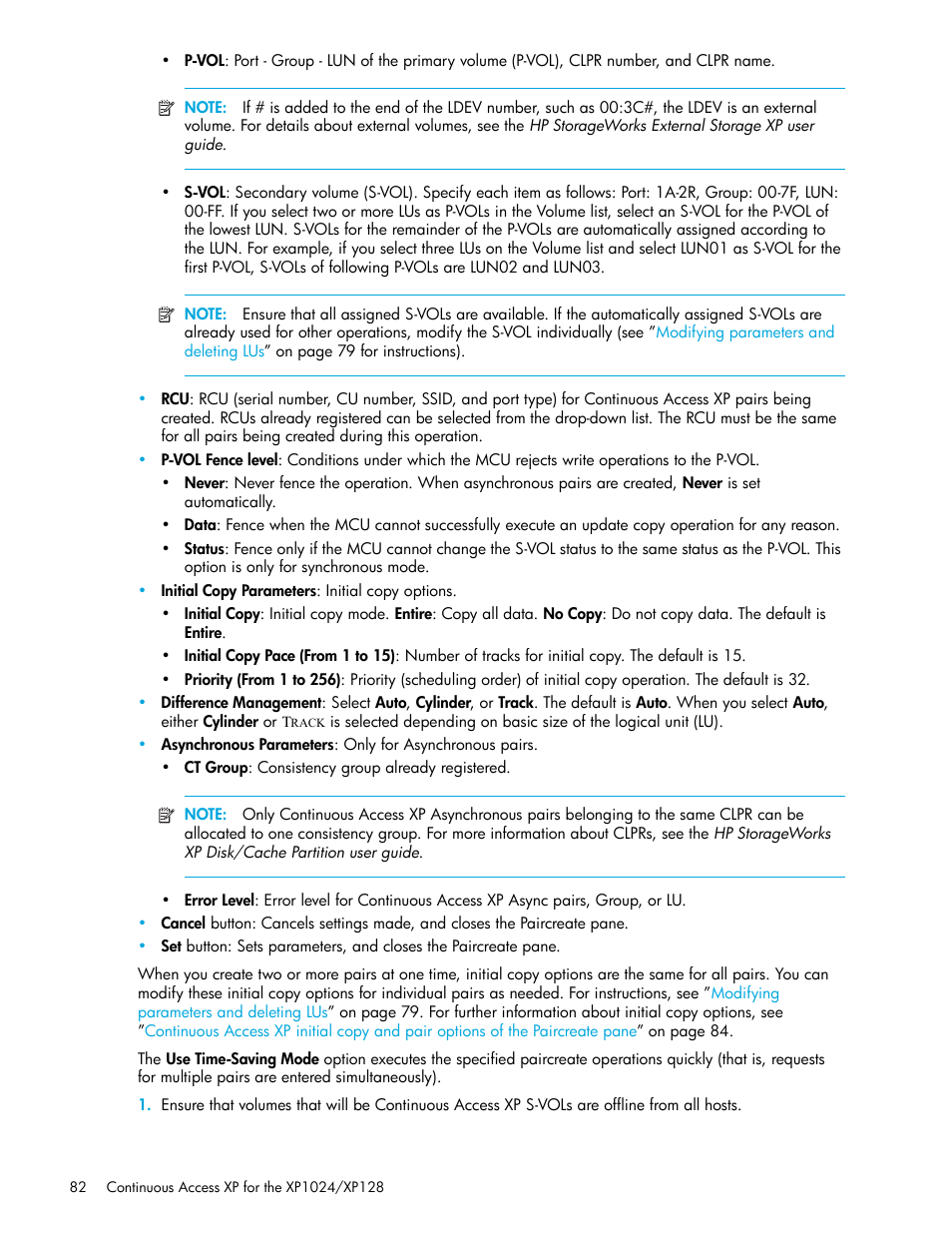 HP XP Continuous Access Software User Manual | Page 82 / 108