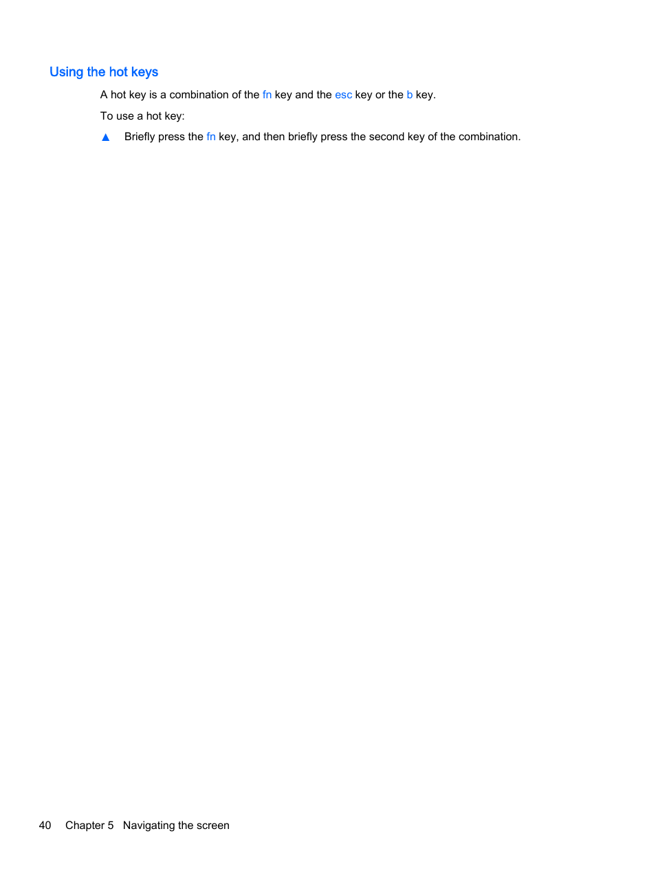 Using the hot keys | HP Pavilion 13-a010dx x360 Convertible PC User Manual | Page 48 / 75