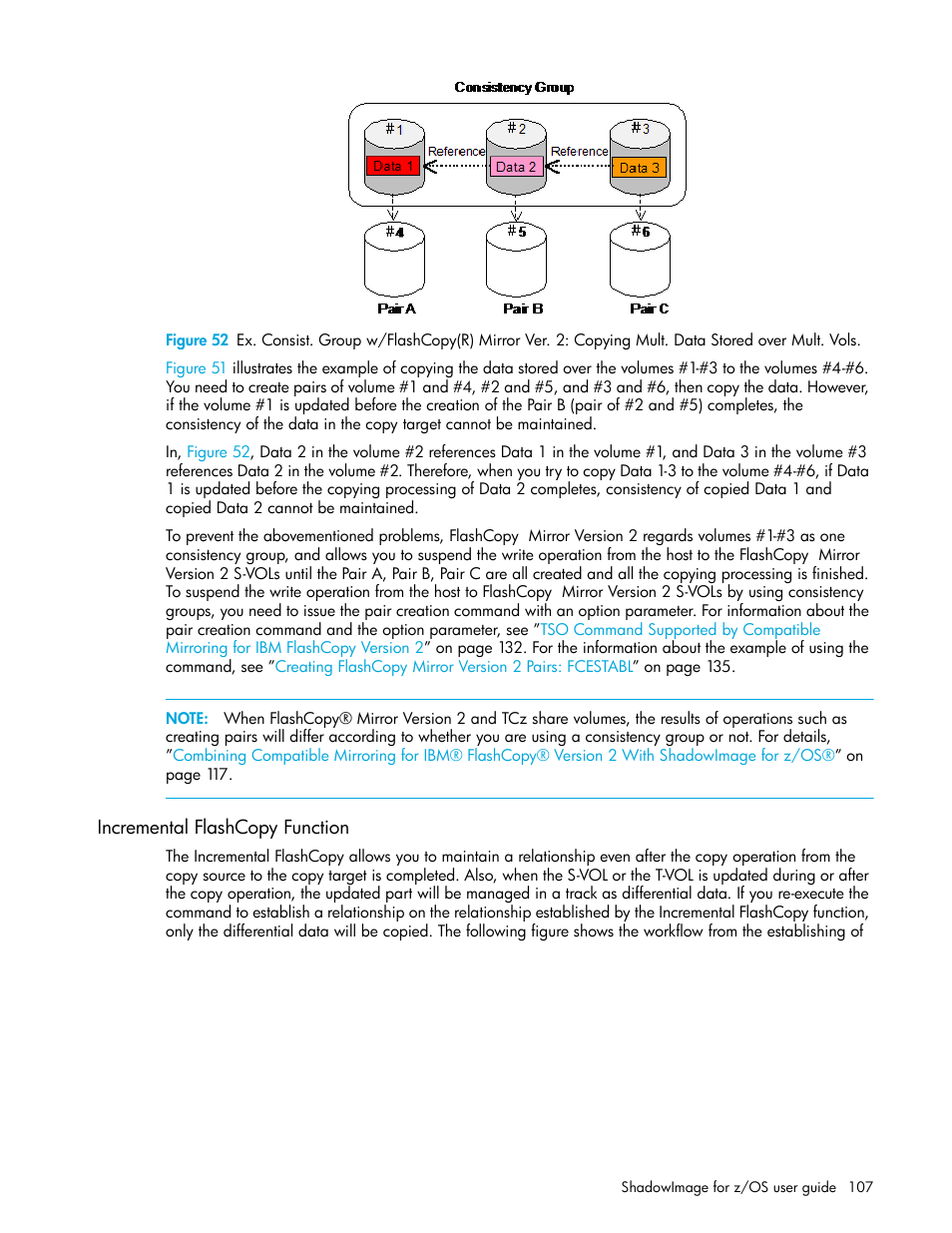 Incremental flashcopy function | HP XP Business Copy Software User Manual | Page 107 / 178