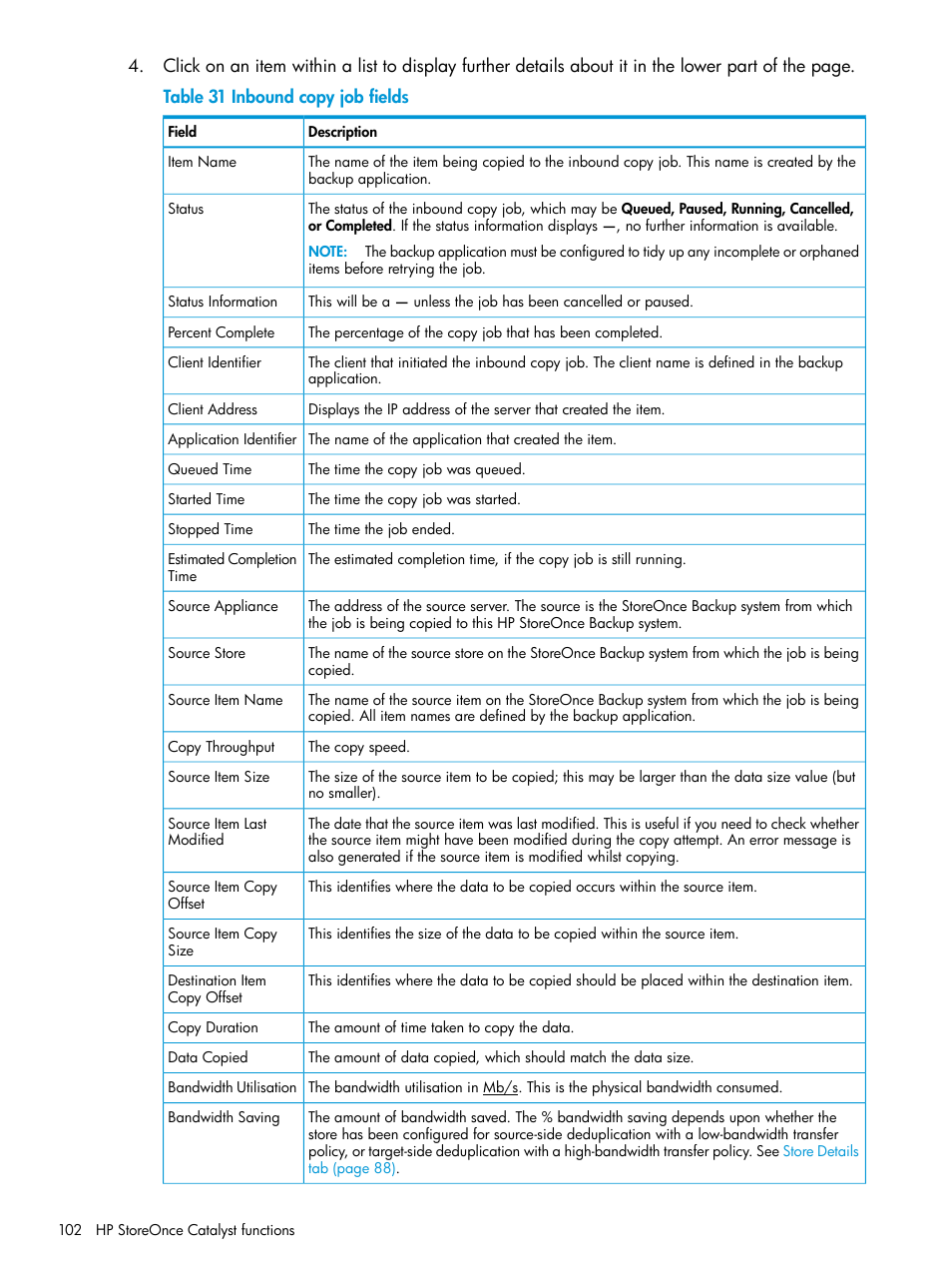 HP StoreOnce Backup User Manual | Page 102 / 156