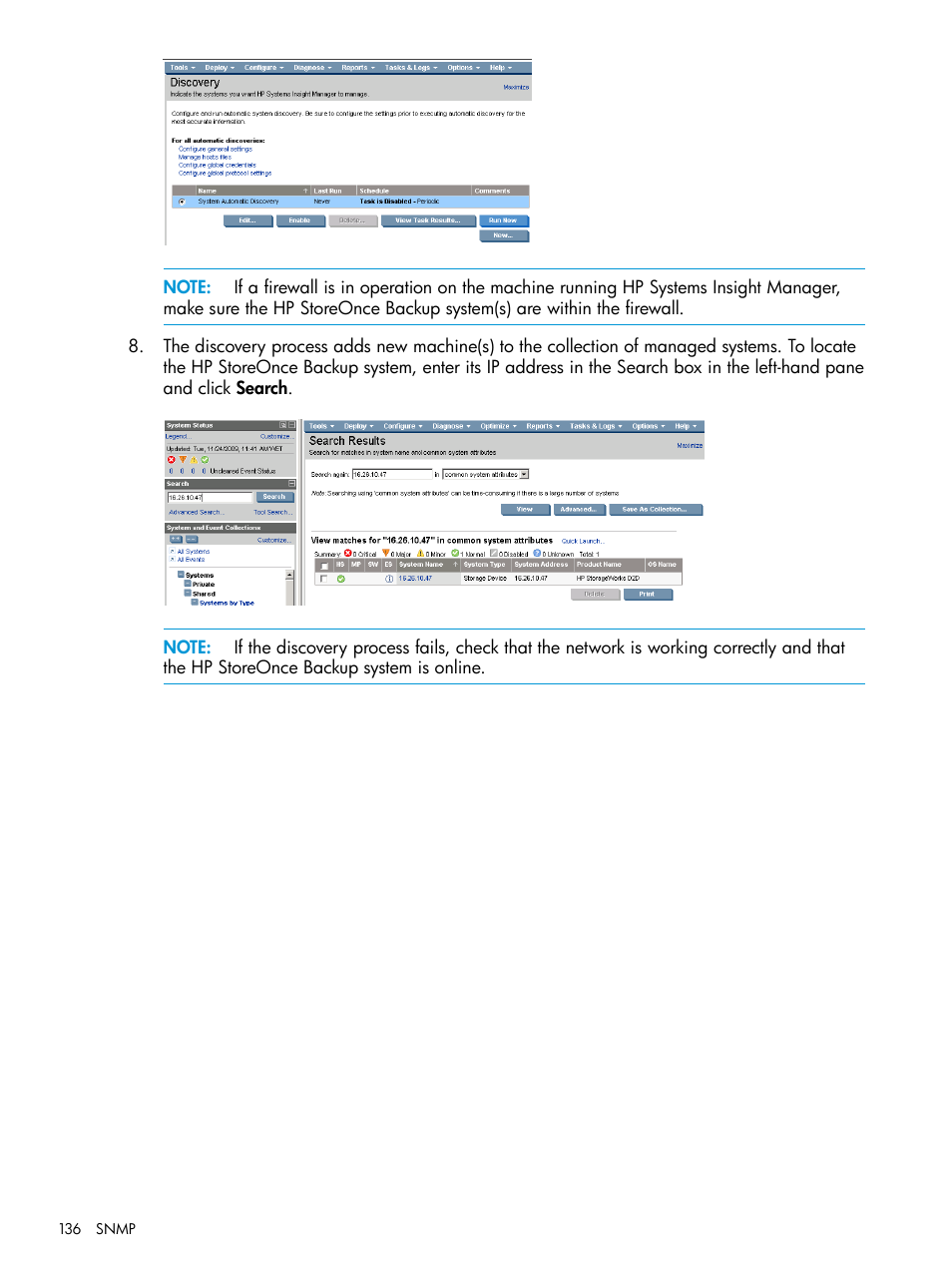 HP StoreOnce Backup User Manual | Page 136 / 156