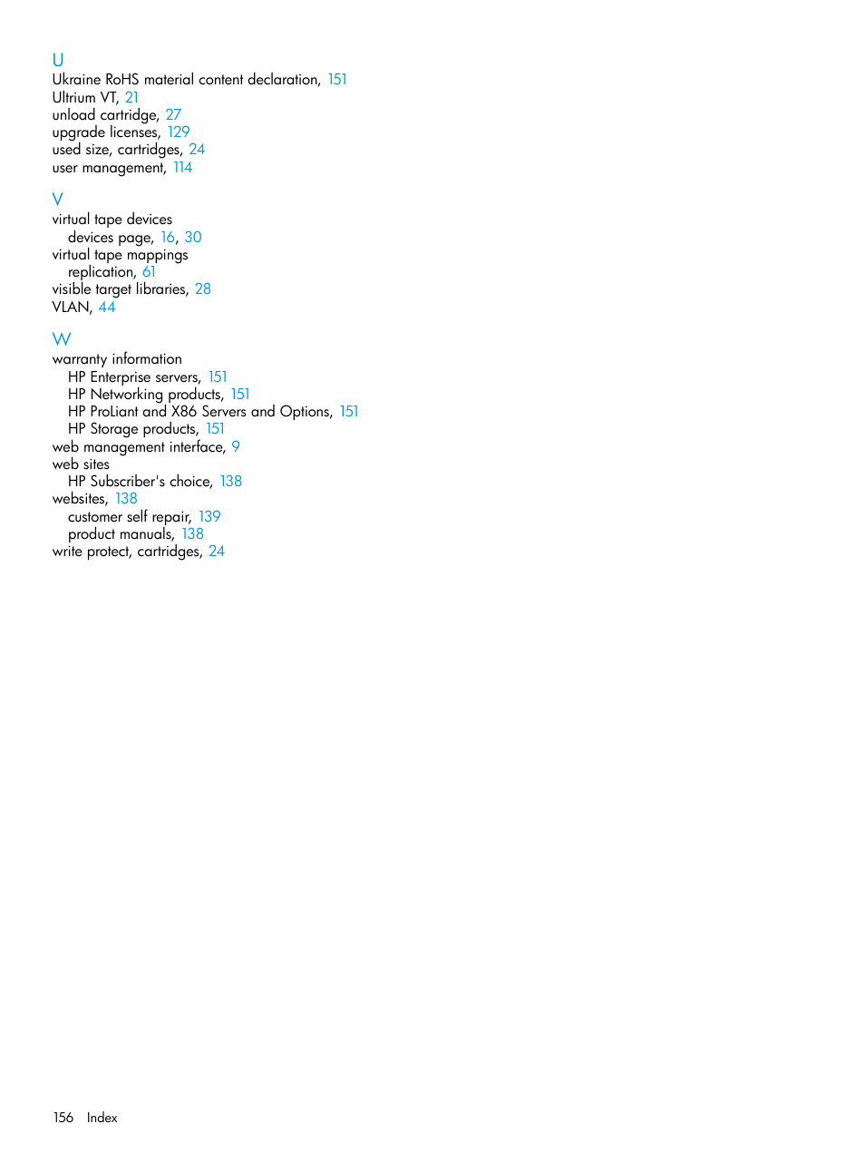 HP StoreOnce Backup User Manual | Page 156 / 156