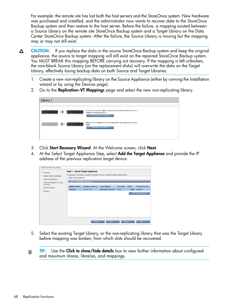 HP StoreOnce Backup User Manual | Page 68 / 156