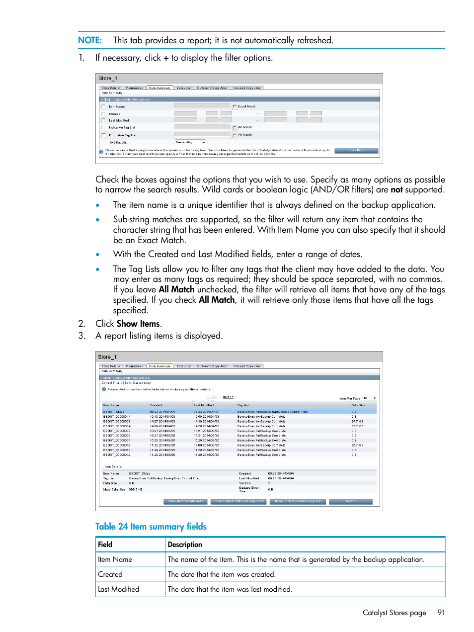 HP StoreOnce Backup User Manual | Page 91 / 156