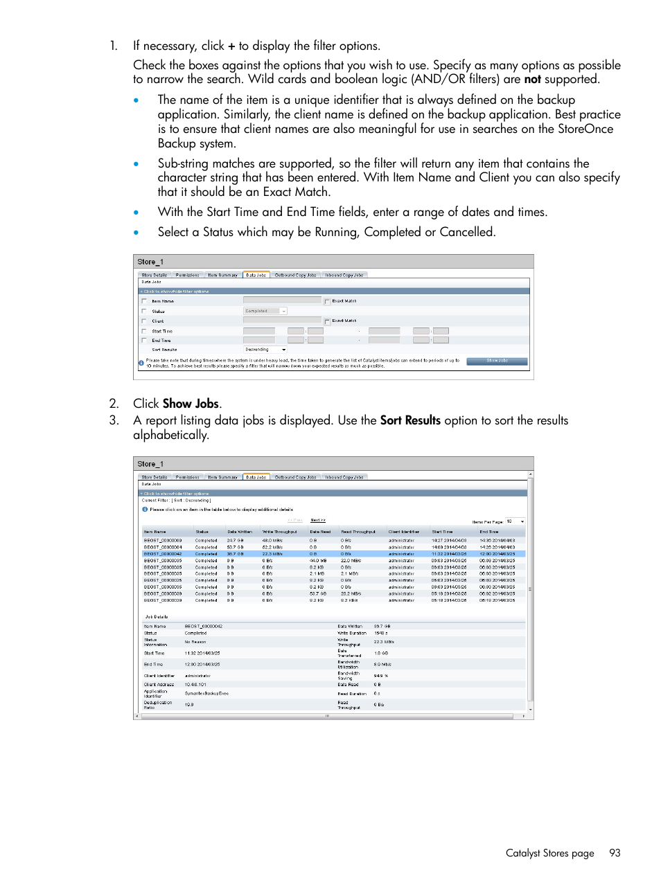 HP StoreOnce Backup User Manual | Page 93 / 156