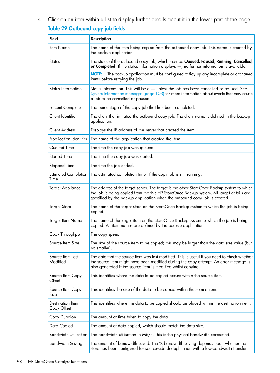 HP StoreOnce Backup User Manual | Page 98 / 156