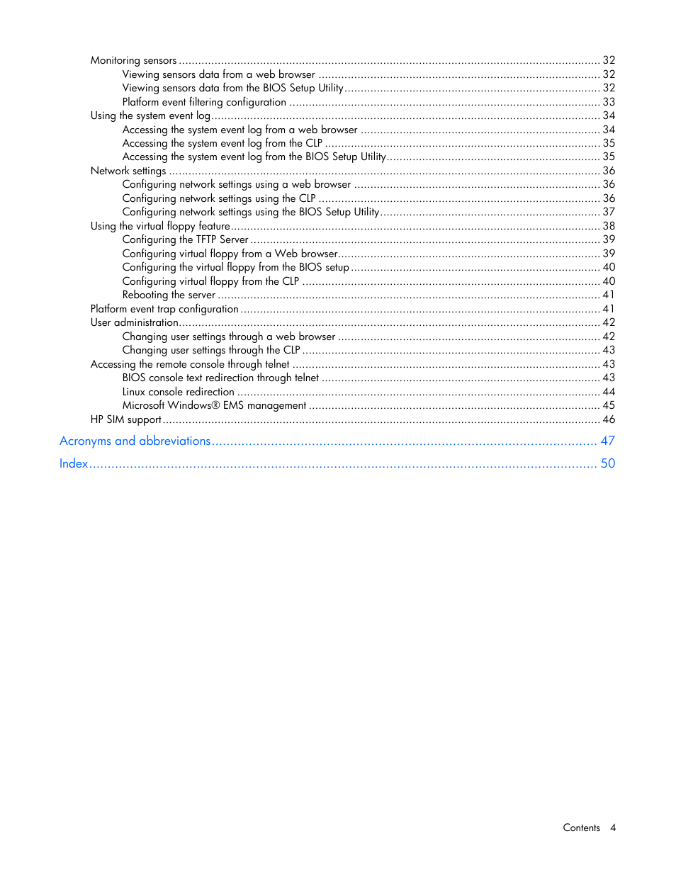 HP Lights-Out 100 Remote Management User Manual | Page 4 / 52