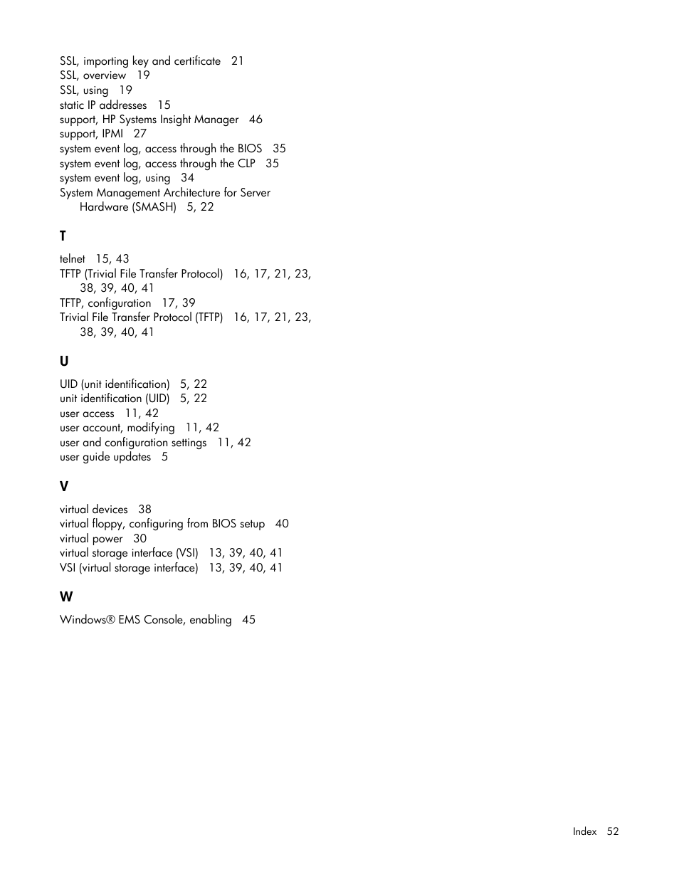 HP Lights-Out 100 Remote Management User Manual | Page 52 / 52