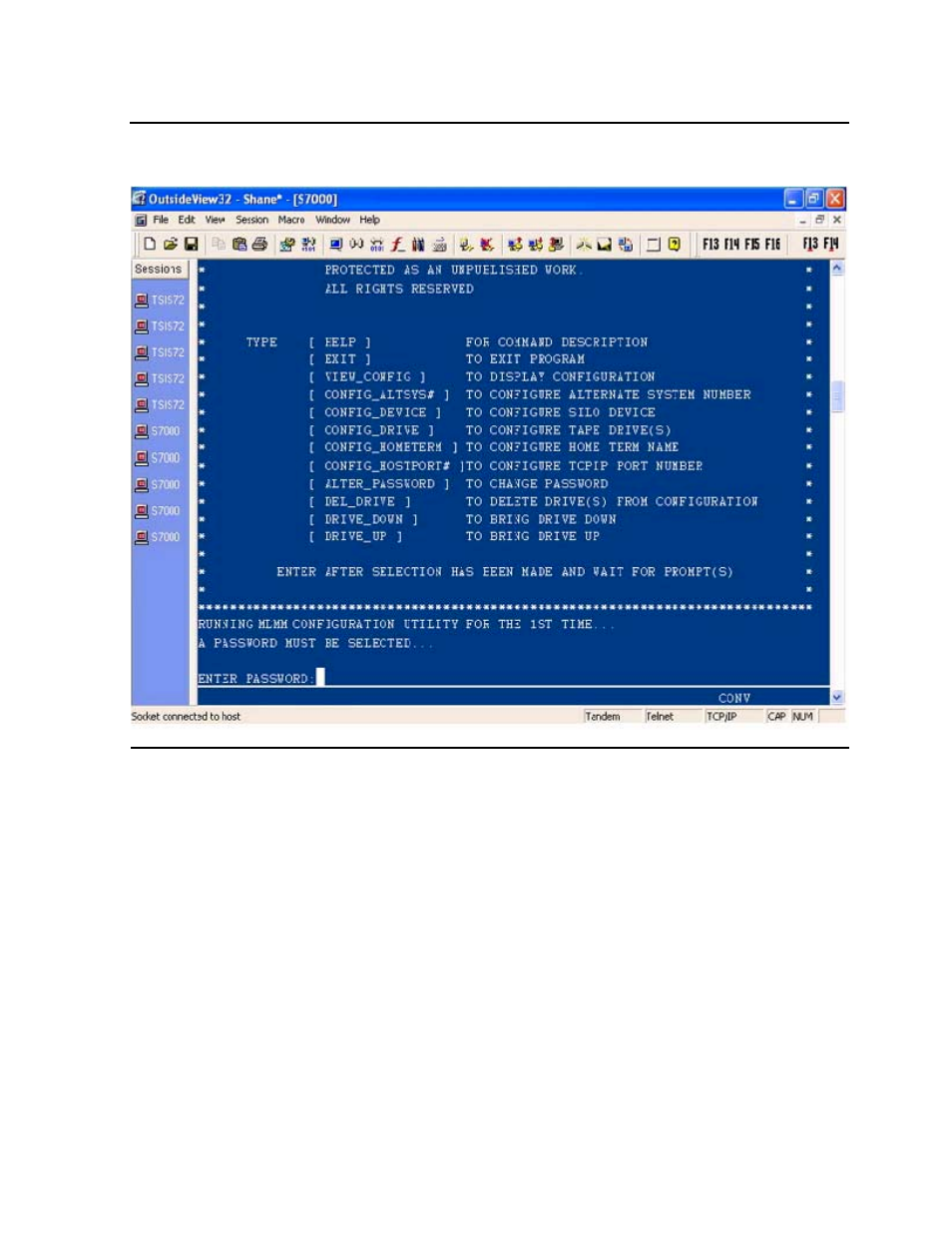 Figure 3-2, Configuration main menu | HP Integrity NonStop H-Series User Manual | Page 33 / 212