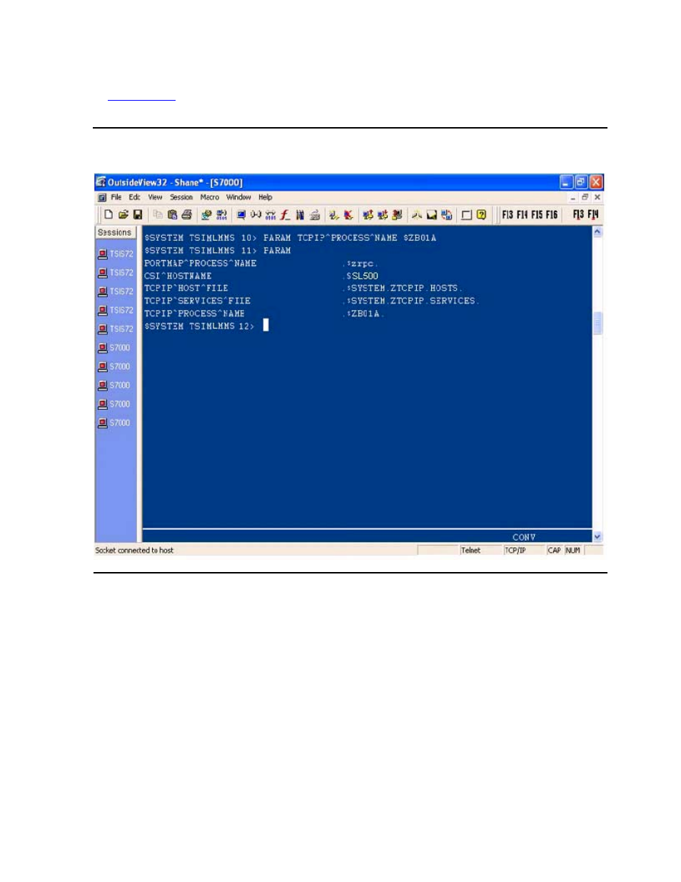 Figure 3-20, Tcpip^process^name param set to $zb01a | HP Integrity NonStop H-Series User Manual | Page 50 / 212