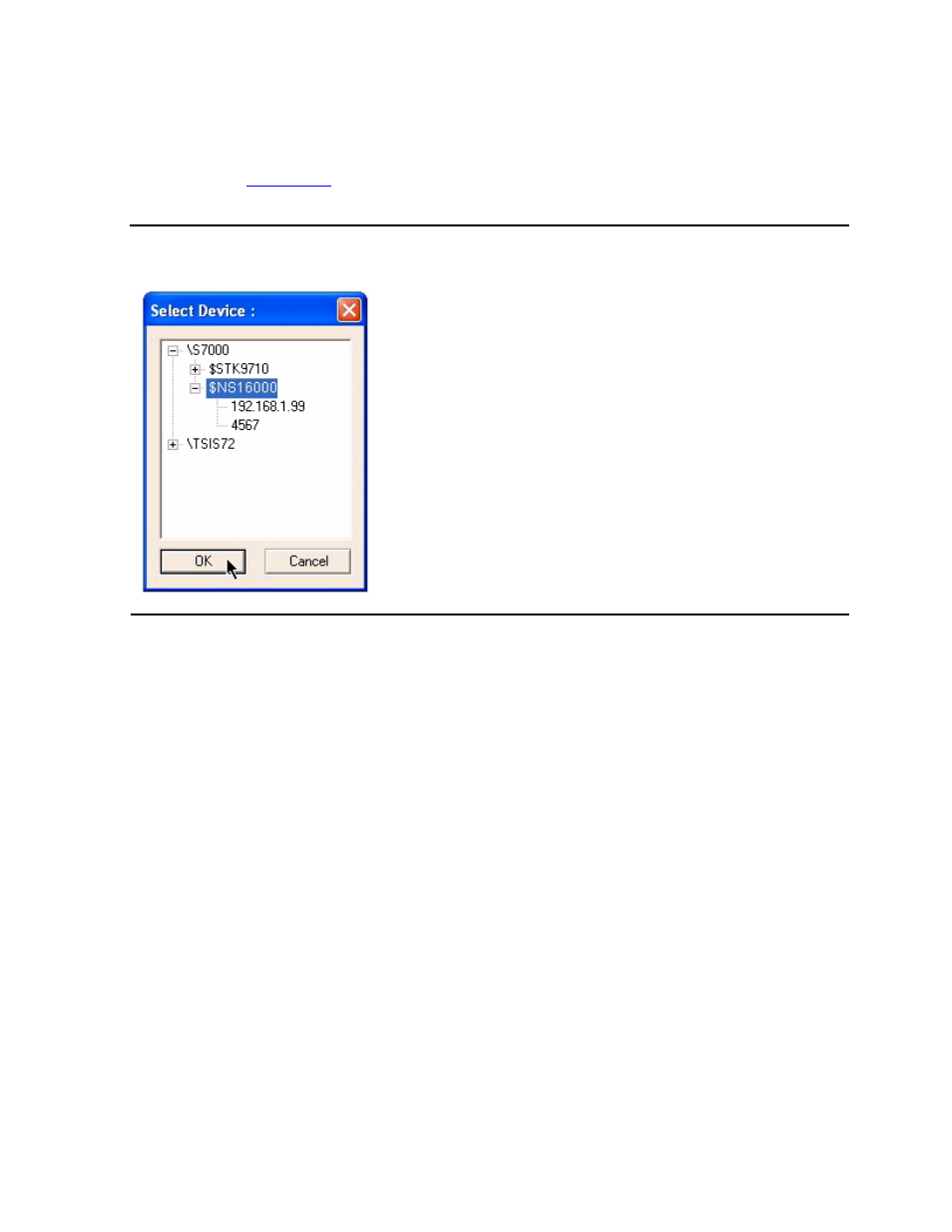 Figure 5-4, Select device | HP Integrity NonStop H-Series User Manual | Page 77 / 212