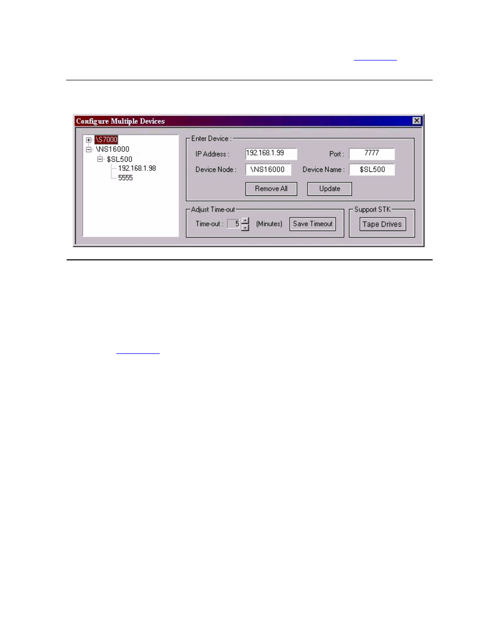 Figure 5-7, Configure multiple devices dialog box | HP Integrity NonStop H-Series User Manual | Page 80 / 212