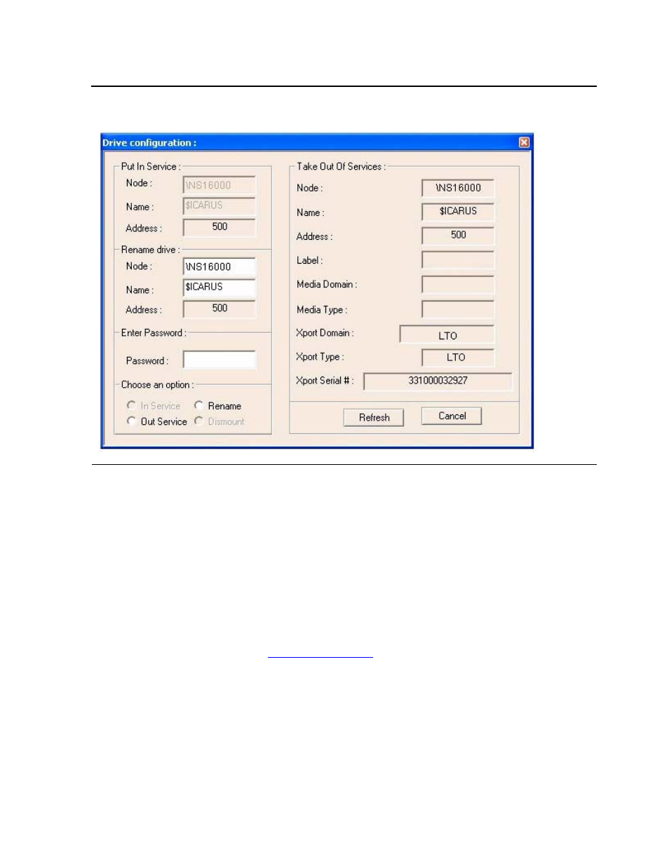 Figure 6-9, Drive configuration dialog box, Appe | HP Integrity NonStop H-Series User Manual | Page 94 / 212