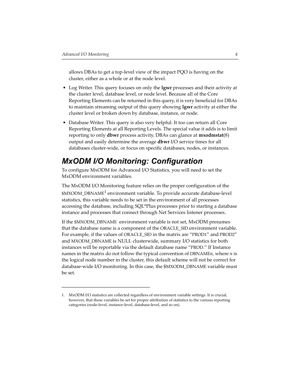 Mxodm i/o monitoring: configuration | HP PolyServe Software User Manual | Page 7 / 14