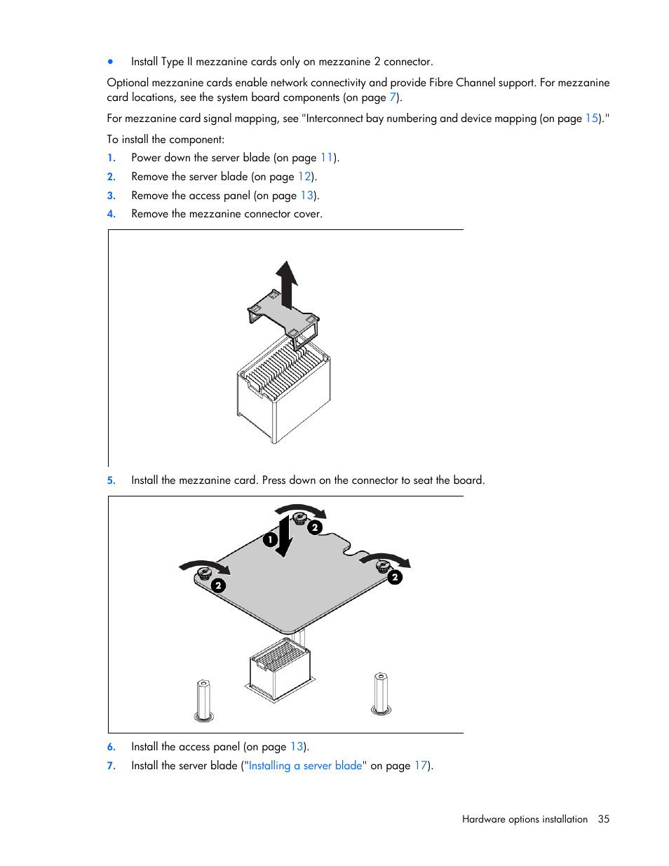 HP ProLiant BL490c G6 Server-Blade User Manual | Page 35 / 100