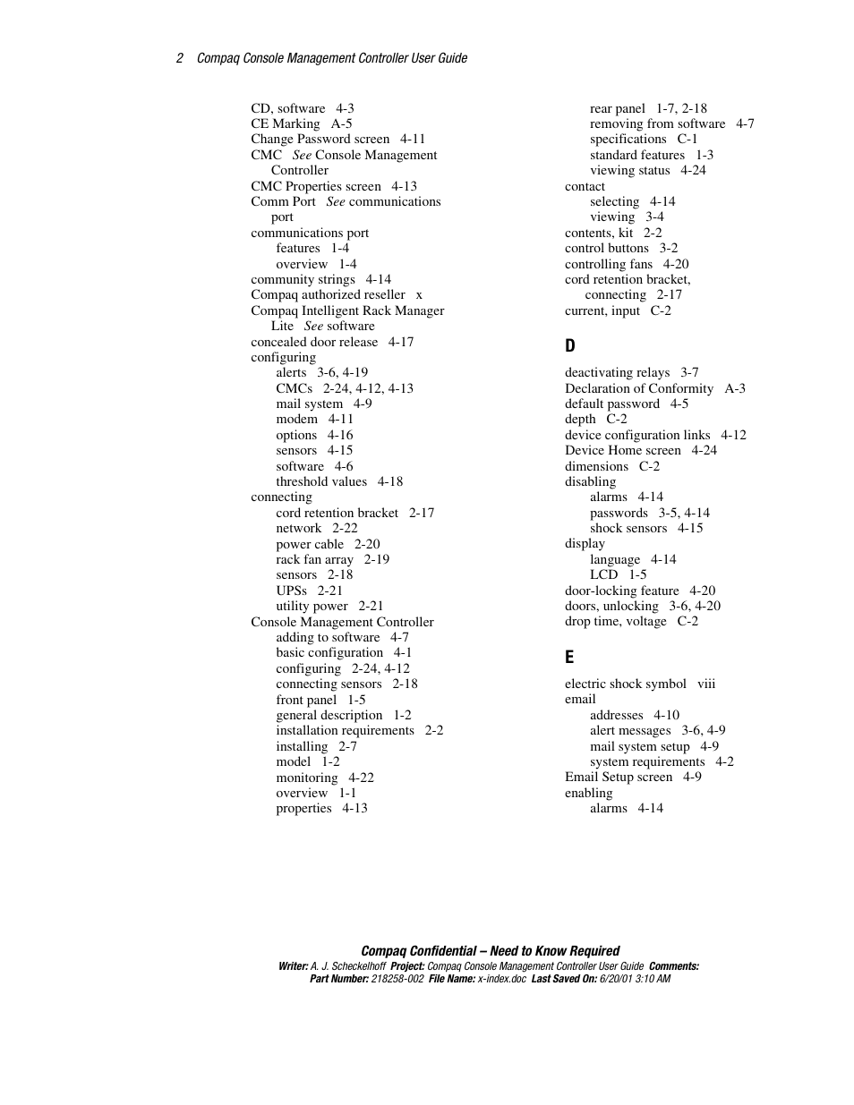 HP Console Management Controller User Manual | Page 102 / 108