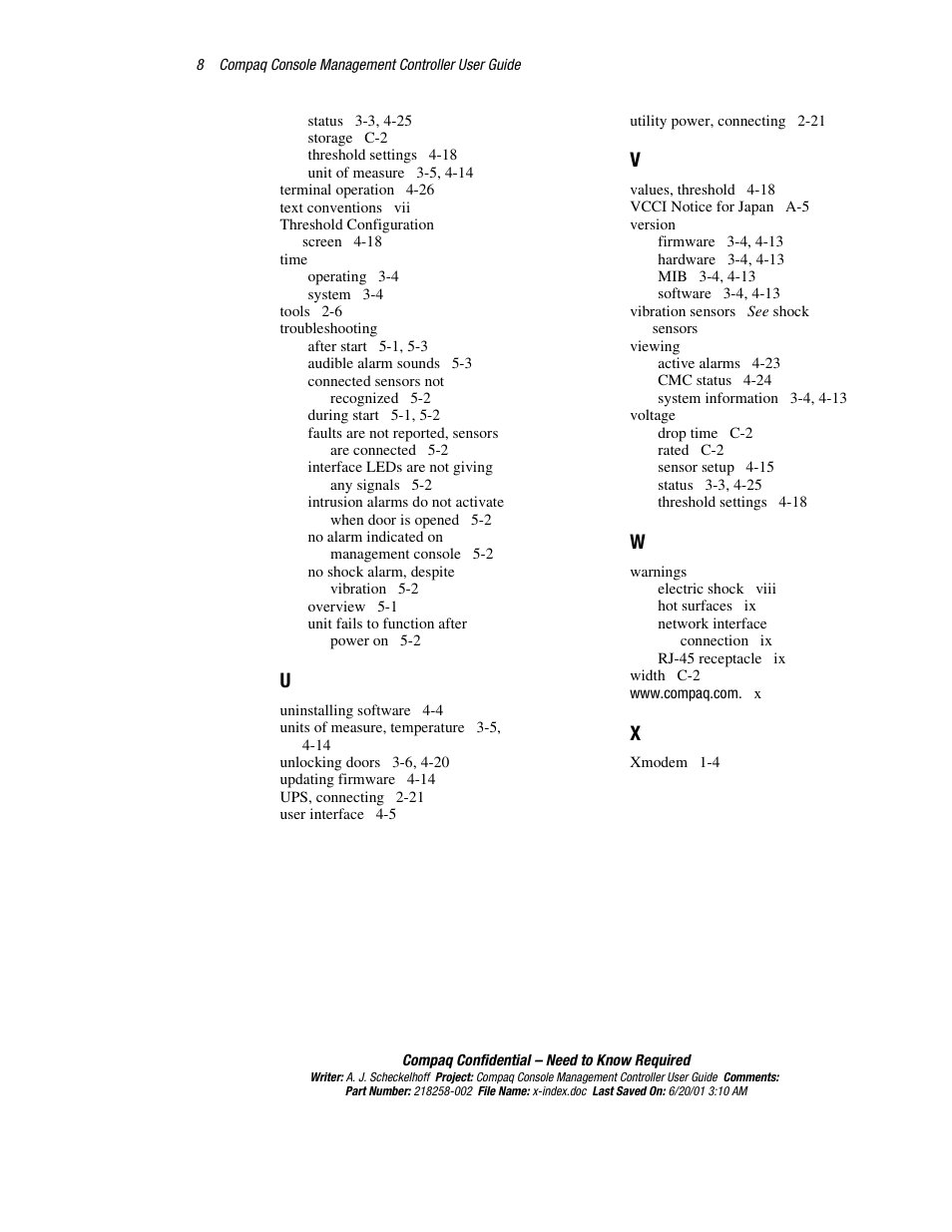 HP Console Management Controller User Manual | Page 108 / 108