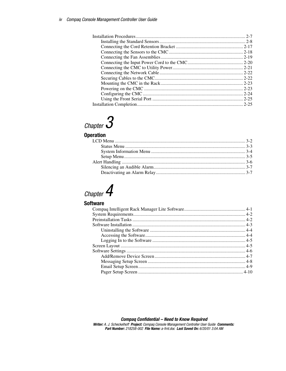 HP Console Management Controller User Manual | Page 4 / 108