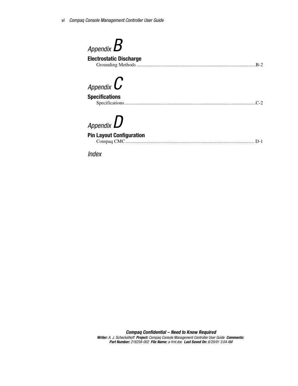 HP Console Management Controller User Manual | Page 6 / 108