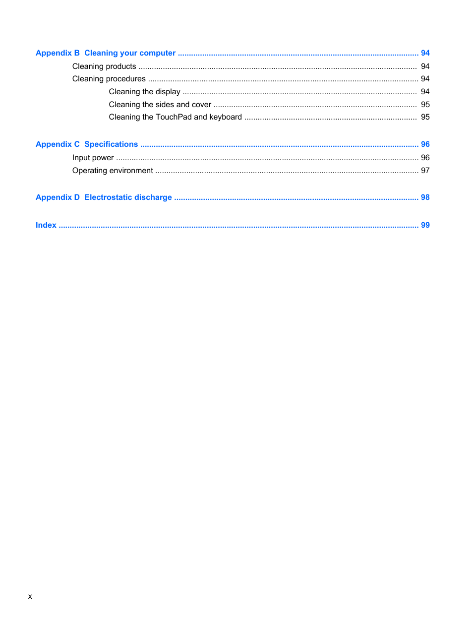 HP EliteBook 8470w Mobile Workstation User Manual | Page 10 / 113