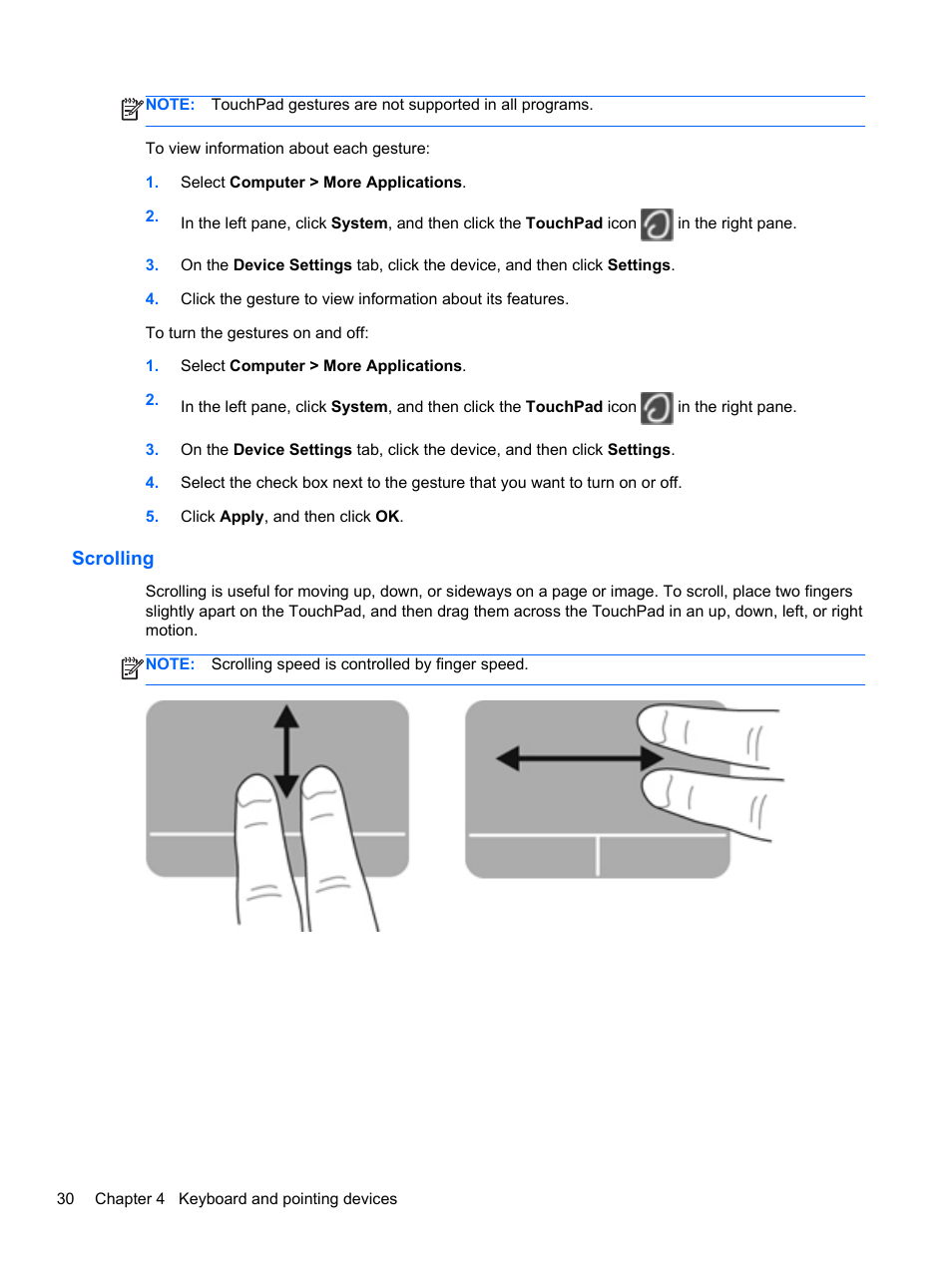 Scrolling | HP EliteBook 8470w Mobile Workstation User Manual | Page 40 / 113