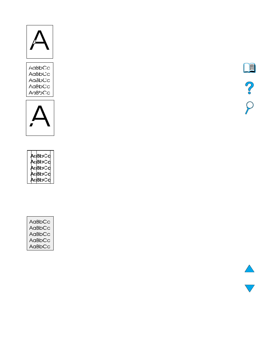Dropouts, Lines, Gray background | Dropouts lines gray background | HP LaserJet 4100 Multifunction Printer series User Manual | Page 100 / 164