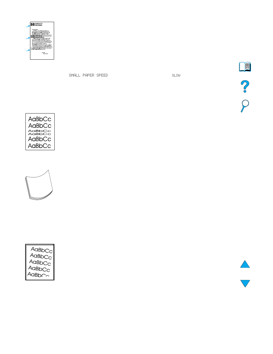 Repeating image, Misformed characters, Curl or wave | Page skew | HP LaserJet 4100 Multifunction Printer series User Manual | Page 102 / 164