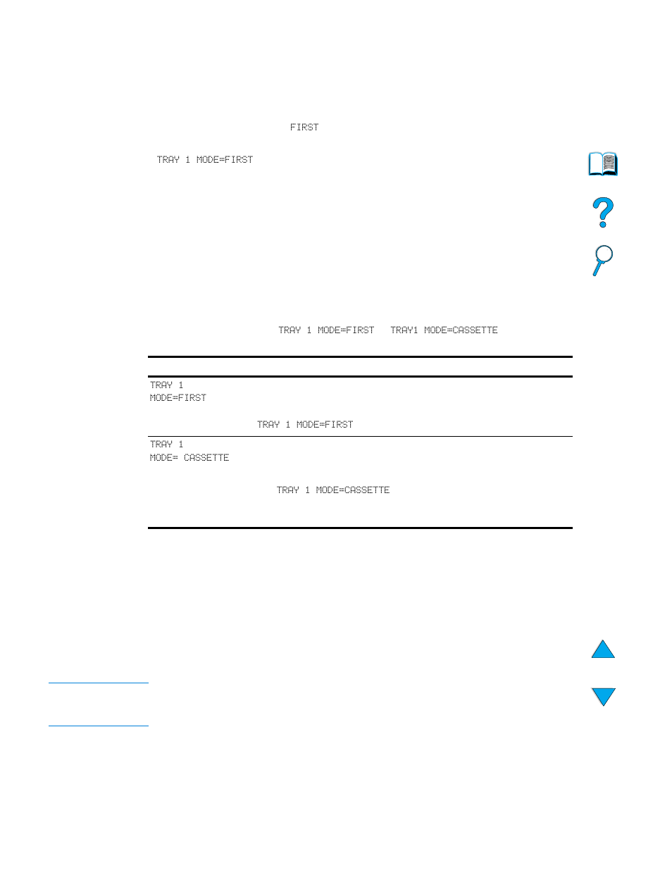Customizing trays for printing or copying, Understanding tray order, Customizing tray 1 operation | Specifying type and size of media (locking trays), Specifying type and size of media, Customizing trays for | HP LaserJet 4100 Multifunction Printer series User Manual | Page 65 / 164