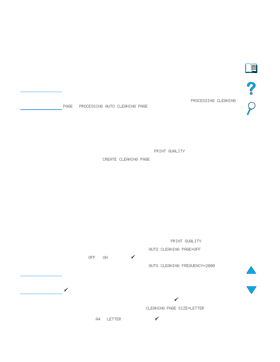 Cleaning the fuser, Running the cleaning page automatically | HP LaserJet 4100 Multifunction Printer series User Manual | Page 75 / 164