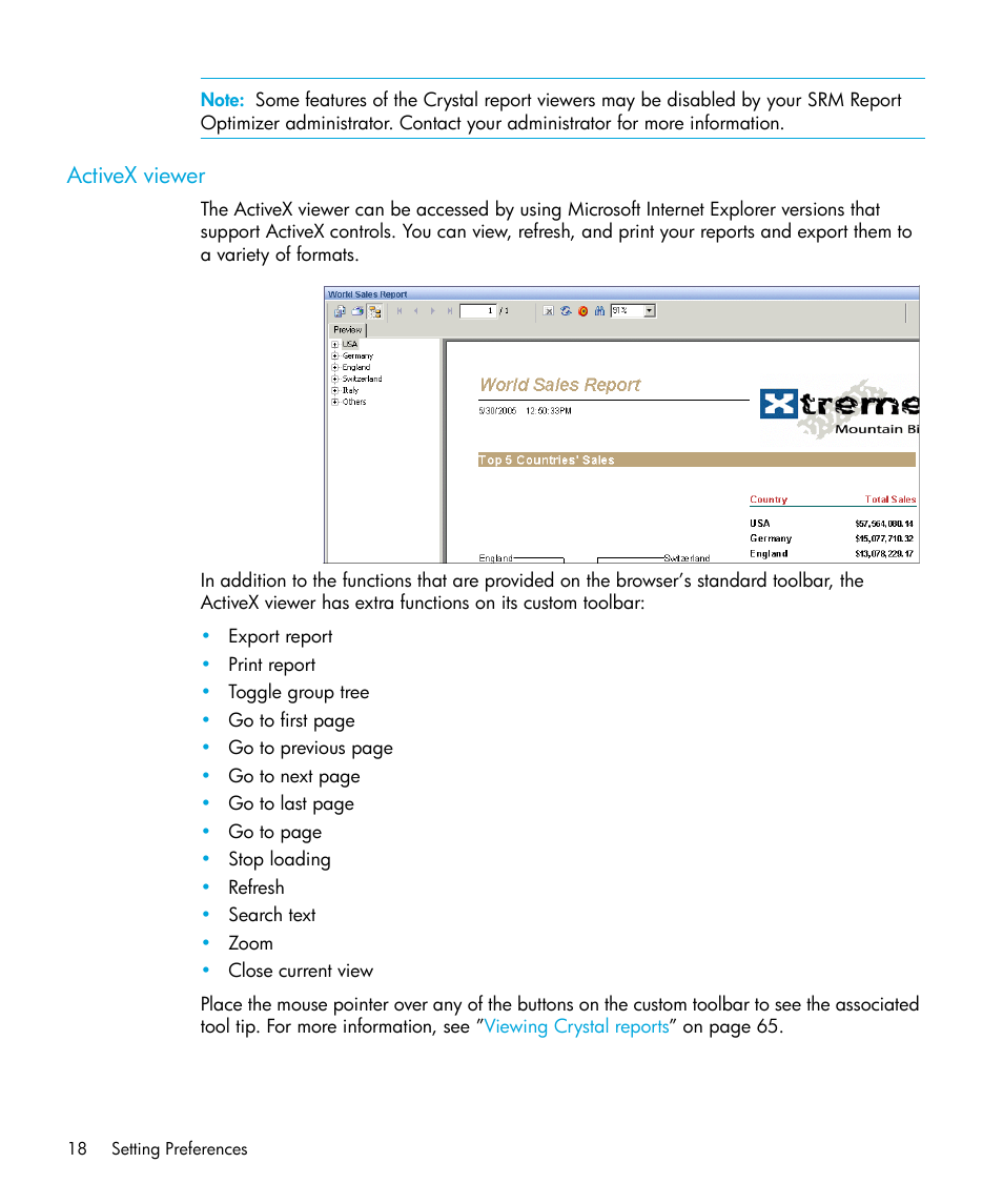 Activex viewer | HP Storage Essentials Enterprise Edition Software User Manual | Page 20 / 96