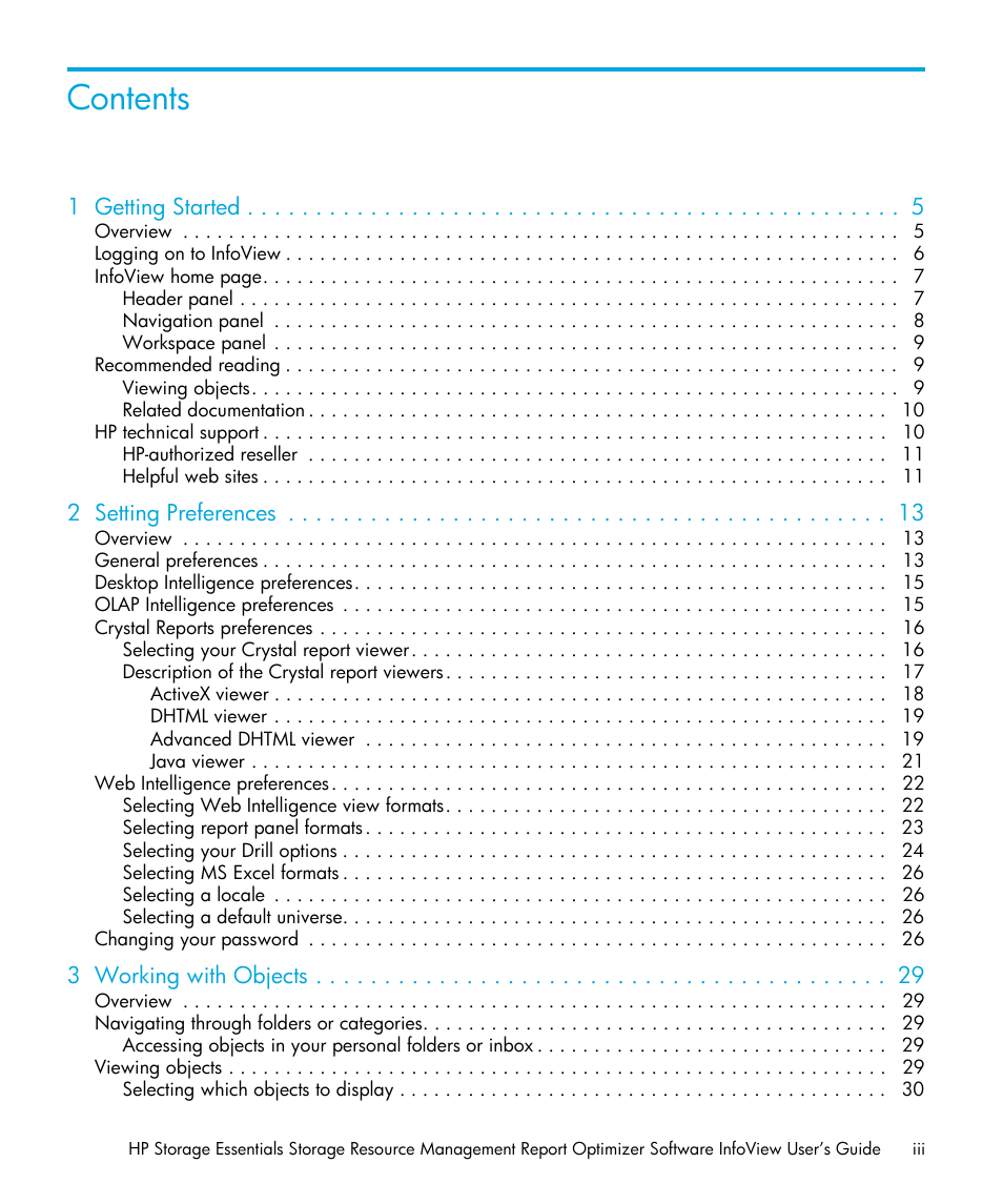 HP Storage Essentials Enterprise Edition Software User Manual | Page 3 / 96