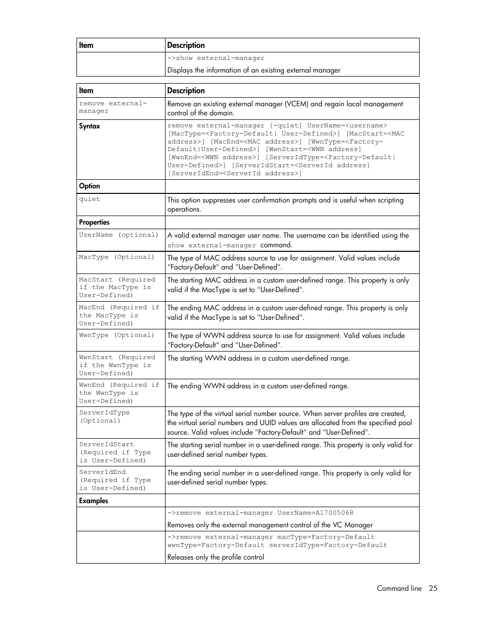 HP Virtual Connect 1.10Gb-F Ethernet Module for c-Class BladeSystem User Manual | Page 25 / 95