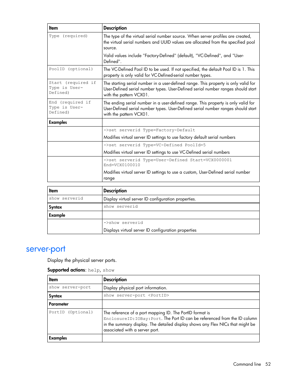 Server-port | HP Virtual Connect 1.10Gb-F Ethernet Module for c-Class BladeSystem User Manual | Page 52 / 95
