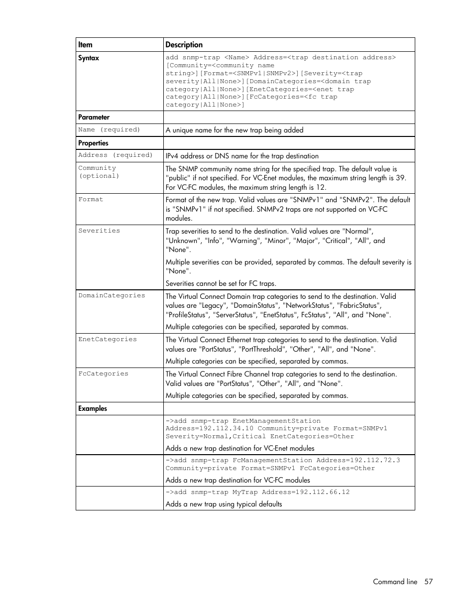 HP Virtual Connect 1.10Gb-F Ethernet Module for c-Class BladeSystem User Manual | Page 57 / 95