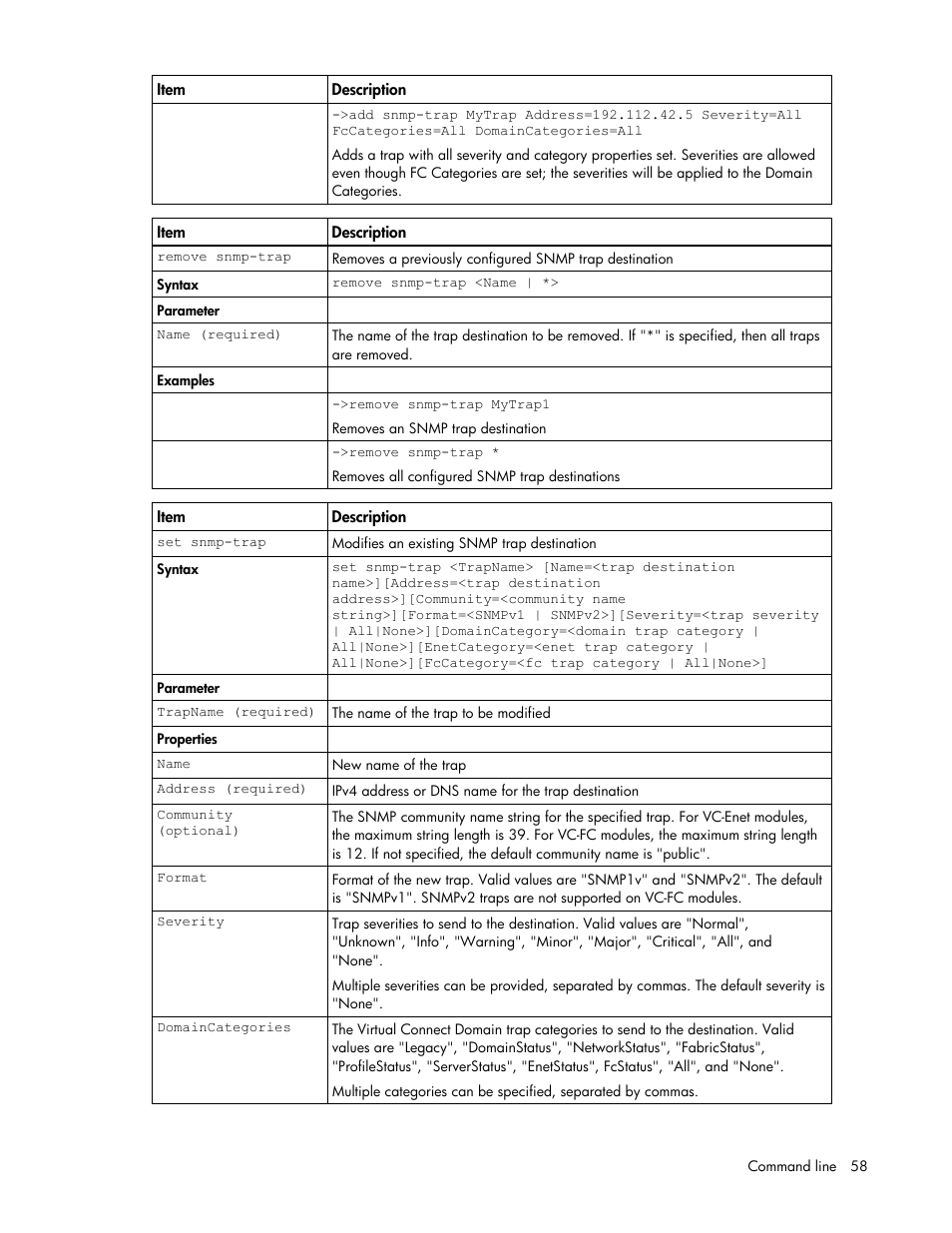 HP Virtual Connect 1.10Gb-F Ethernet Module for c-Class BladeSystem User Manual | Page 58 / 95